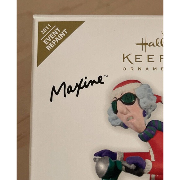 EVENT REPAINT 2011 Hallmark Keepsake Ornament Maxine Here Comes Crabby Claus NIB - Picture 2 of 5
